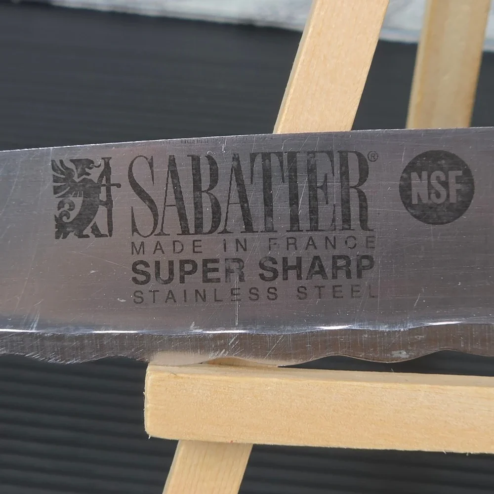 Sabatier Super Sharp 8 inch Serrated Bread Knife Stainless Steel Made in France